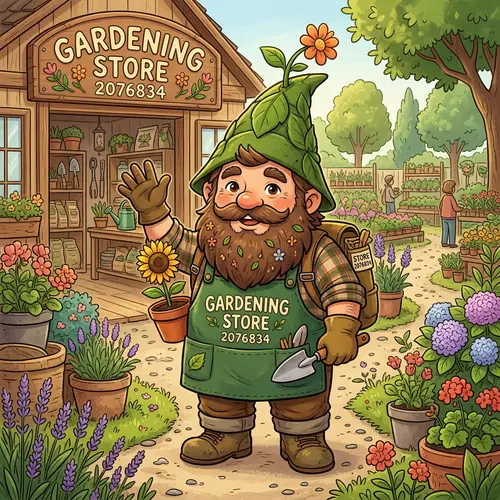 Gardening Store Mascot Design