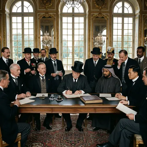 Signing of the Treaty of Versailles - Historic Moment