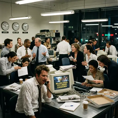 Journalistic Bureau During Realism Sensation