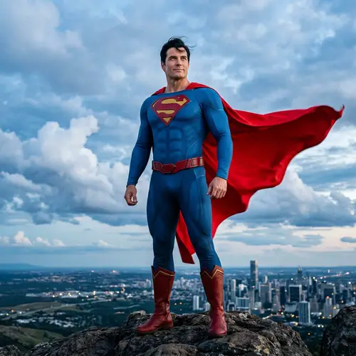 Majestic Superman - Symbol of Strength and Hope