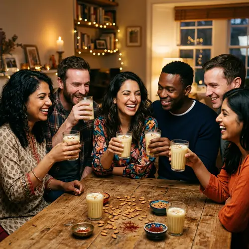 Celebrate Joy with Badam Milk - Multicultural Gathering