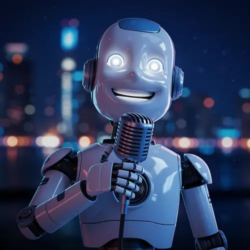 Smiling Robot with Microphone