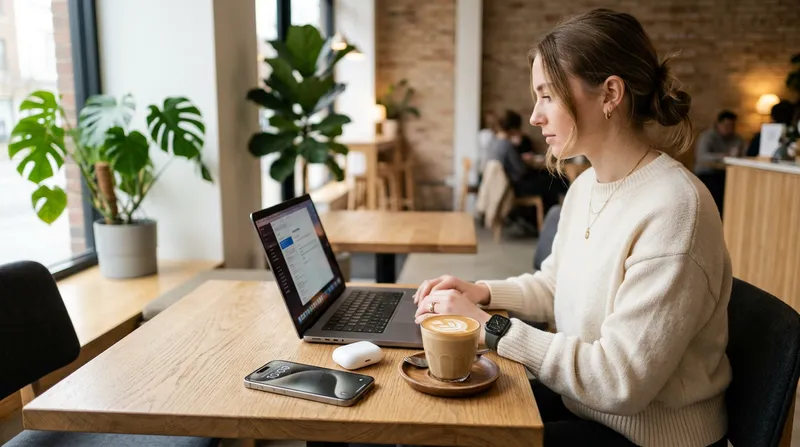 Modern Minimalist Lifestyle in a Bright Cafe Modern Minimalist Lifestyle in a Bright Cafe