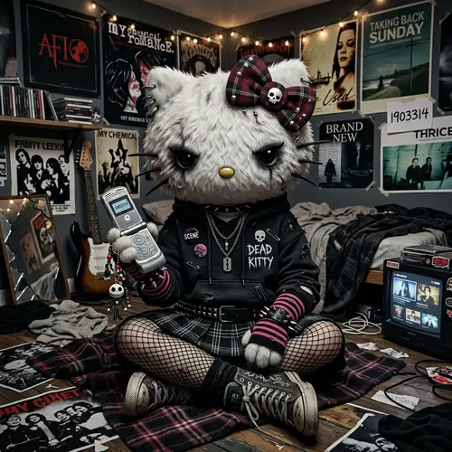 Hello Kitty Emo Aesthetic: Style Guide
