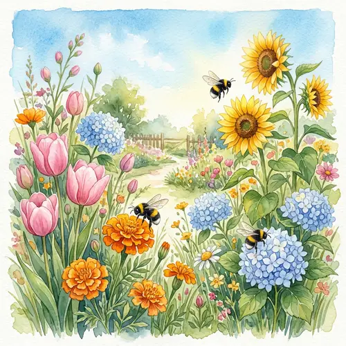 Vibrant Watercolor Flower Paintings