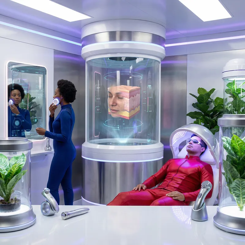 Futuristic Skincare: Innovative Devices and Clean Environment