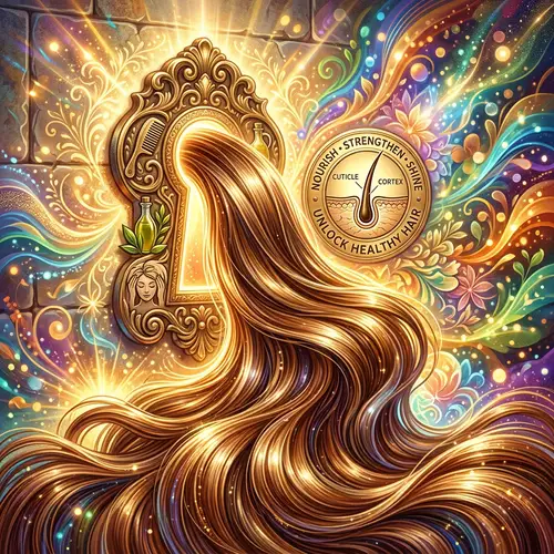 Unlocking Secrets to Healthy Hair - Inspiring Abstract Art