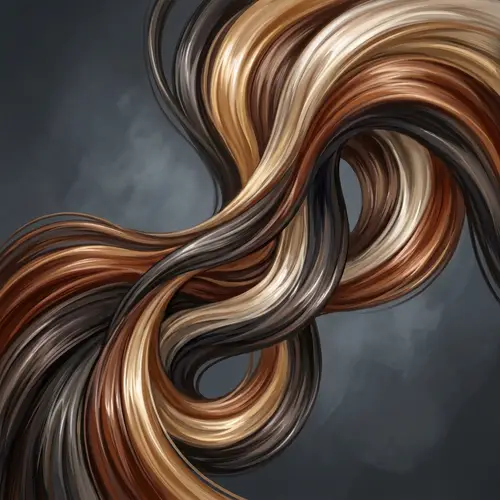 Healthy Hair: Abstract Art Representation