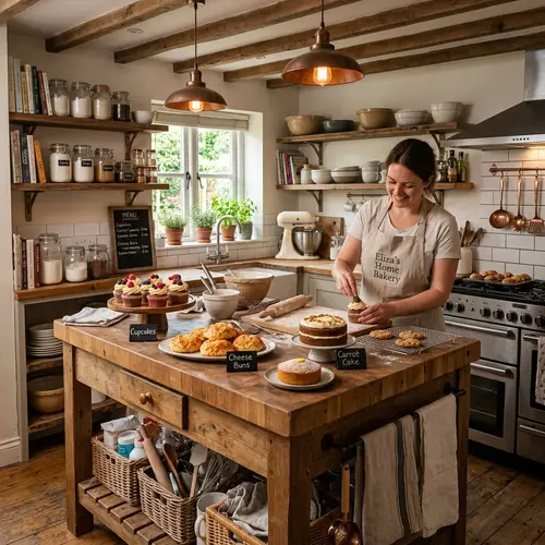 Cozy Home Bakery Kitchen Design Ideas