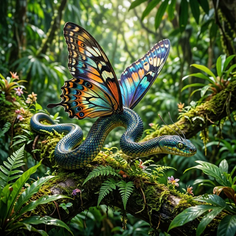 Chimera Butterfly Snake Fusion Chimera Butterfly Snake Fusion