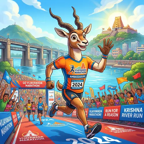 Disney Animal Mascot for Vijayawada Marathon