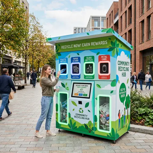 Innovative Recycling Vending Machine for Eco-Friendly Disposal