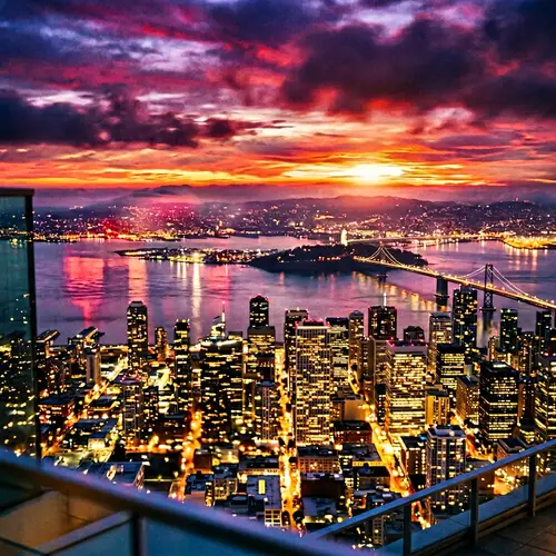 Stunning Cityscape: Abstract Twilight Views