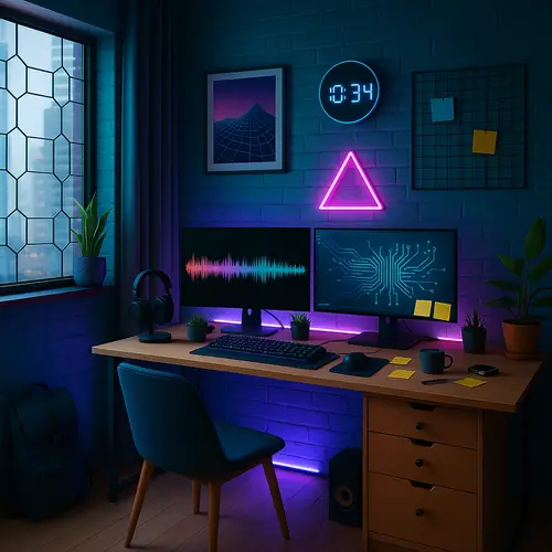 Create a Modern Tech Digital Hipster Space