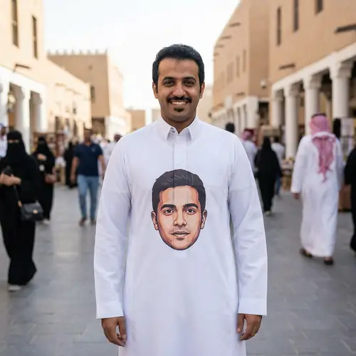 Face Swap: Thobe Worn by Saudi Man