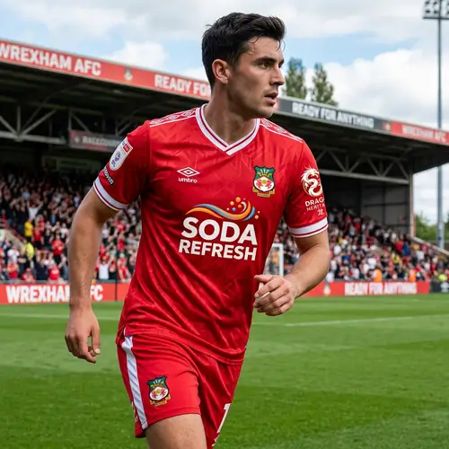 AFC Wrexham Football Kit with Umbro and Coca Cola Sponsors