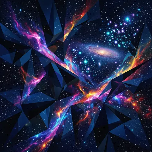 Mesmerizing Star-Field Universe in Dark Blue and Black