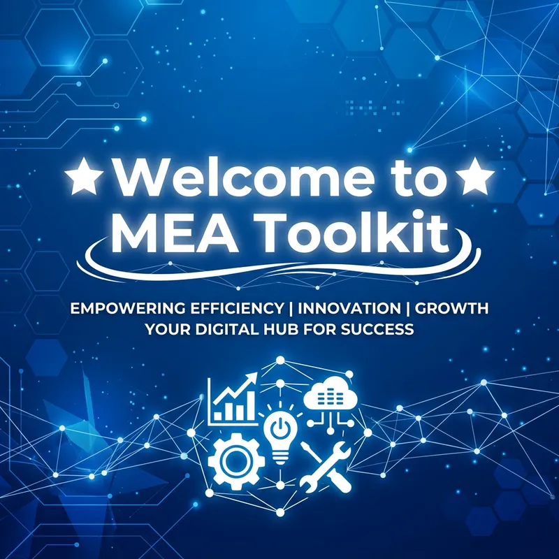 MEA Toolkit: Elegant White on Blue Background MEA Toolkit: Elegant White on Blue Background