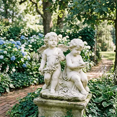 Custom Marble Cherub Garden Statues