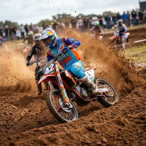 Intense Motocross Action Photography