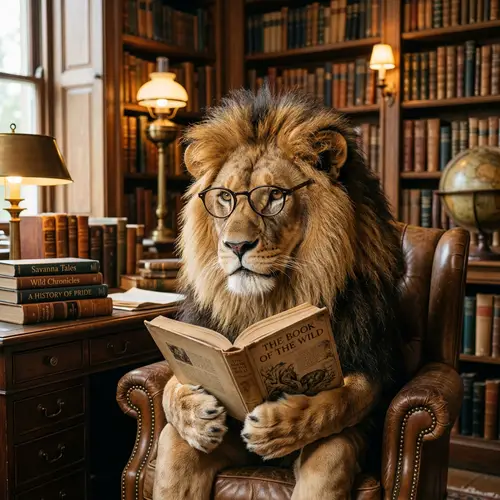 Stylish Lion with Glasses | Wildlife Photography