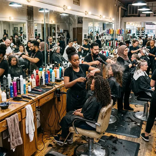 Messy Salon: A Buzzing Hair Styling Experience