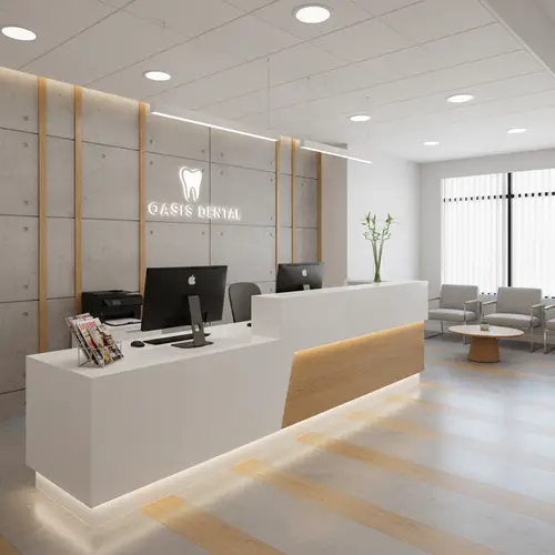 Modern Front Desk Design for Dental Offices