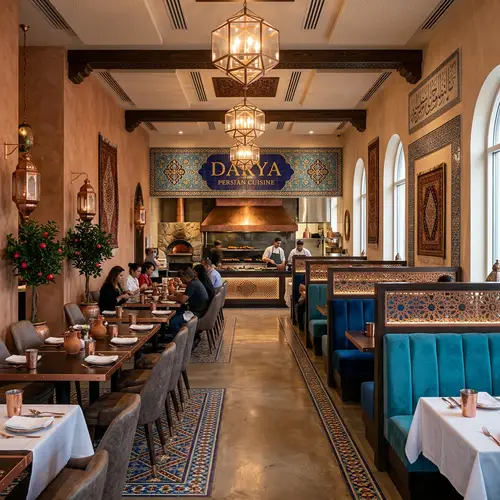 Elegant Persian Cuisine Restaurant Interior Design