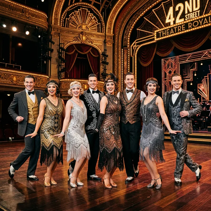 1920s Dance Costumes: 8 Distinct Designs for 42nd Street Show