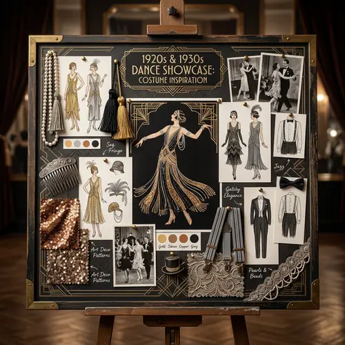 1920s & 1930s Fashion Dance Showcase Mood Board | Vintage Glamour