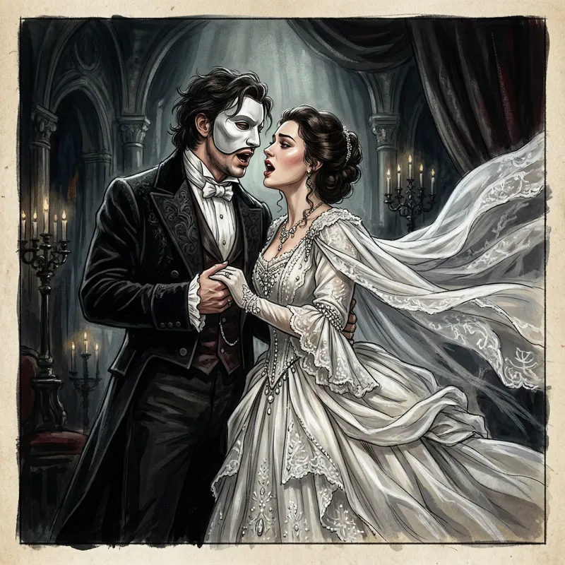 Phantom-Inspired Duet Costume Design