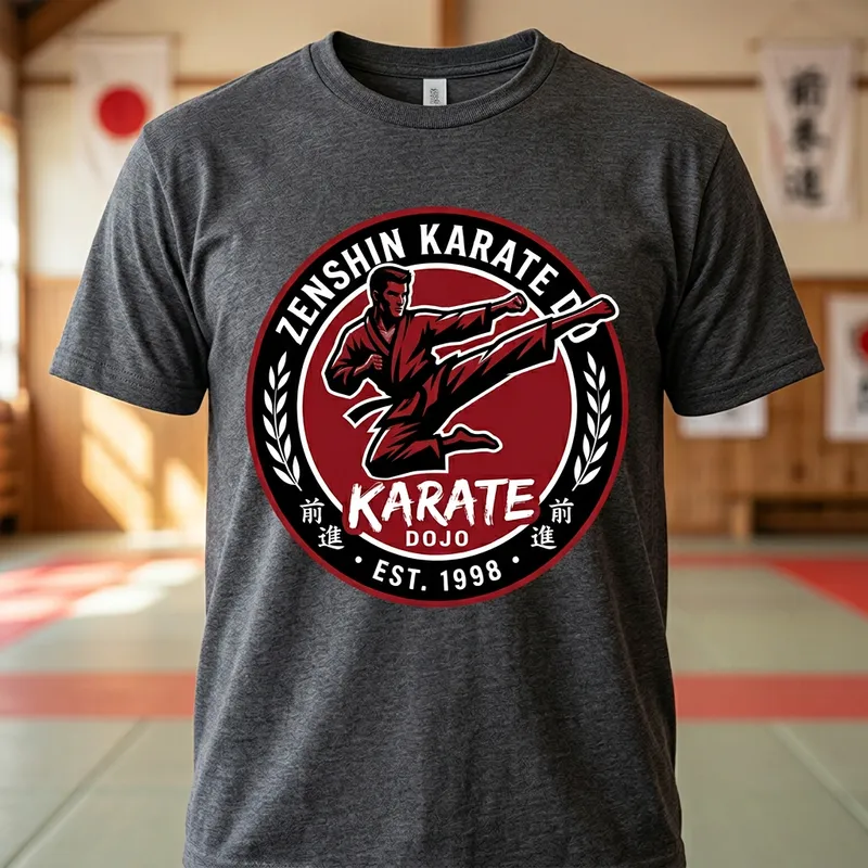 Custom Karate Logo Design for T-shirts