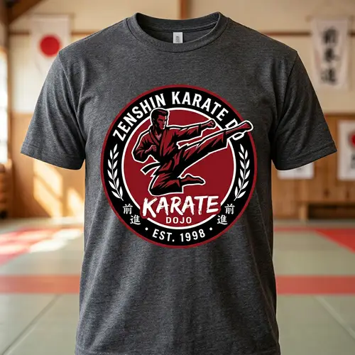 Custom Karate Logo Design for T-shirts