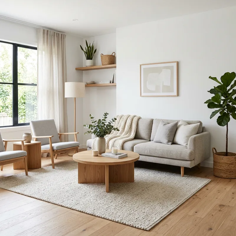 Modern Minimalist Living Room | Scandinavian Design Ideas