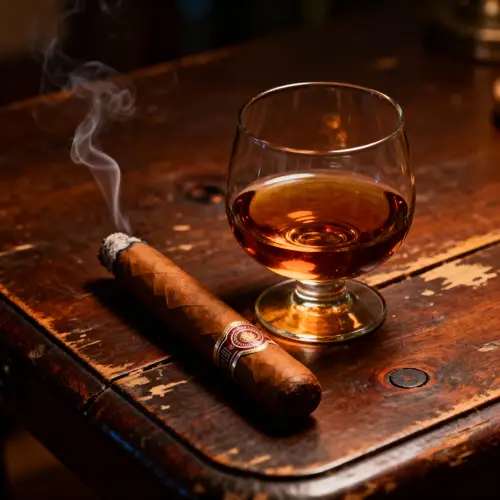 Whisky and Cigar: Evening Ambiance Image