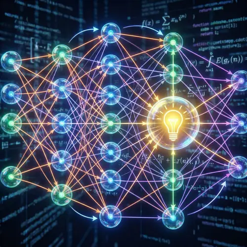 Deep Learning & Artificial Neural Network Image - Vibrant Visualization