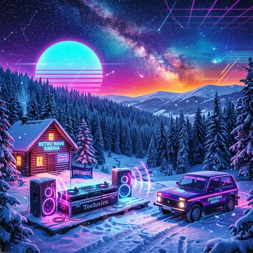 Siberia Synthwave Aesthetics: Retro 80s Music & Celestial Vibes