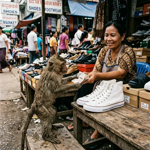 Monkey Buys High-Top Sneakers - Shop the Best Deals Now