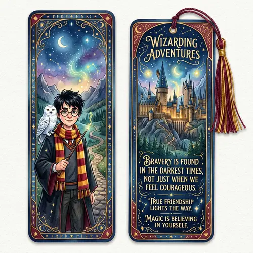 Wizarding World Inspired Bookmark Design | Magic & Friendship