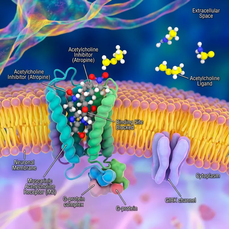 Inhibiting Acetylcholine on Muscarinic Channels
