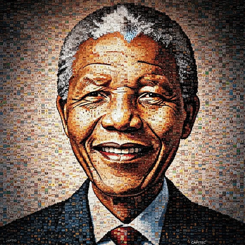 Capitec Logo Portrait of Nelson Mandela
