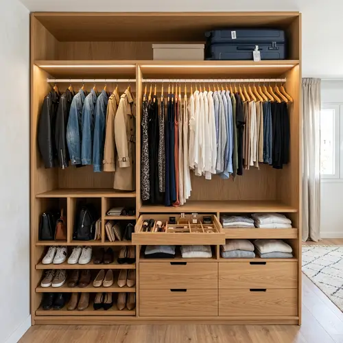 Elegant Modern Wooden Closet Design