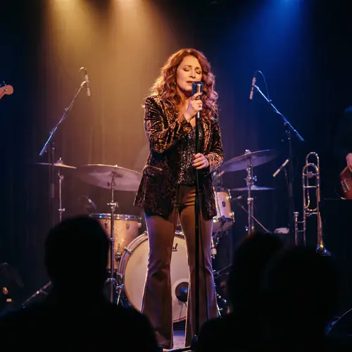 Passionate Caucasian Soul Singer Performance on Stage