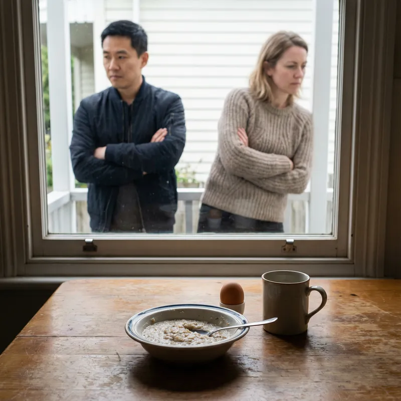 Frugal Meal Argument Scene - Cultural Clash in Conversation Frugal Meal Argument Scene - Cultural Clash in Conversation