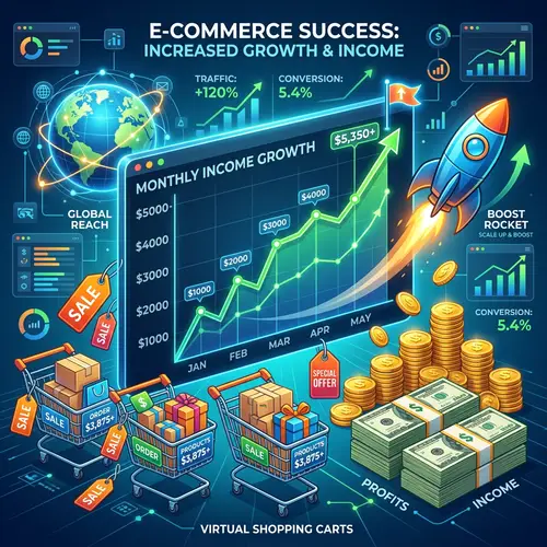 E-commerce Success | Income over $5000/Month | Boost Online Business