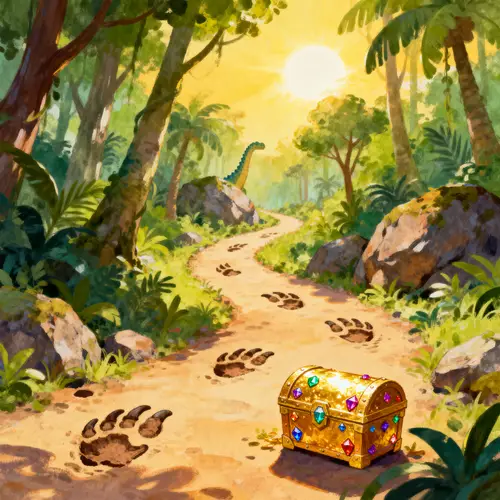 Colorful Treasure Map Adventure for Kids