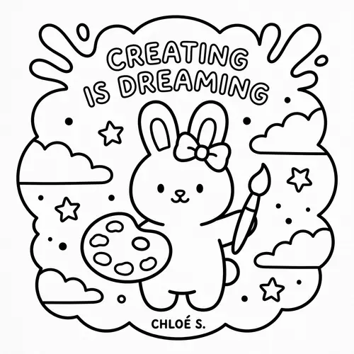 Coloring Drawing Style by Bobbie Goods