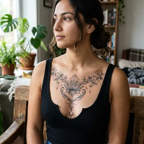Stunning Chest Tattoos for Women