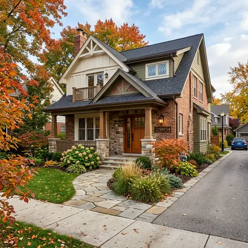 Stunning Corner House Facade Design