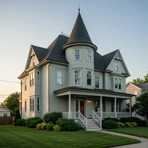 Stunning Corner House Facade Design